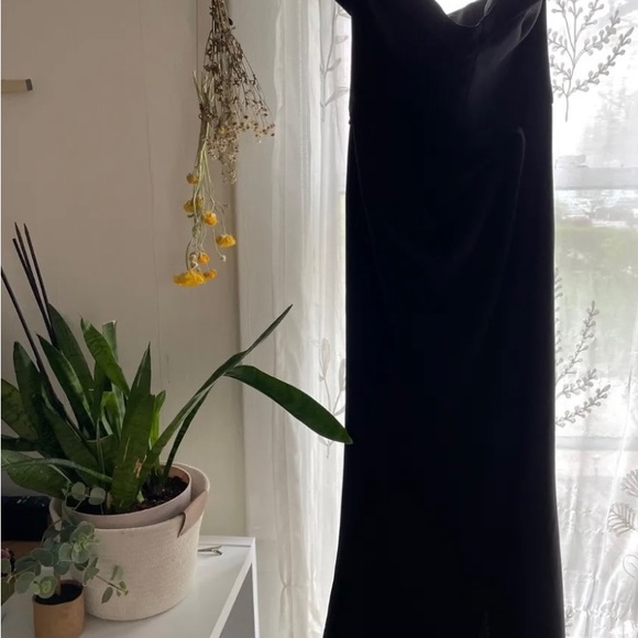 NWT New in box Gemy Maalouf Black Long Formal Dress. up! - Picture 3 of 3